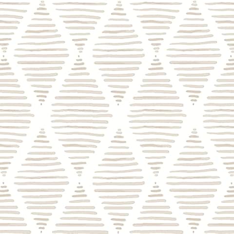 Modern Stripe Peel and Stick Wallpaper Beige and White Contact Paper 17.7” x 197” Geometric Wallpaper Self Adhesive Wallpaper Removable Decorative Wallpaper for Bedroom Drawers Cabinets Decor Vinyl Cover