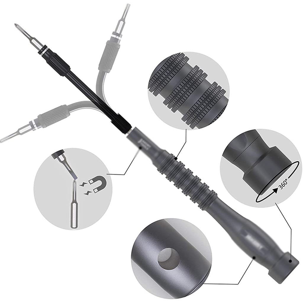Juego de Destornilladores, Puntas de Destornillador magnéticas, Puntas hexagonales Torx de precisión, 73 en 1, multiherramientas, Kit de Herramientas manuales de reparación de teléfonos