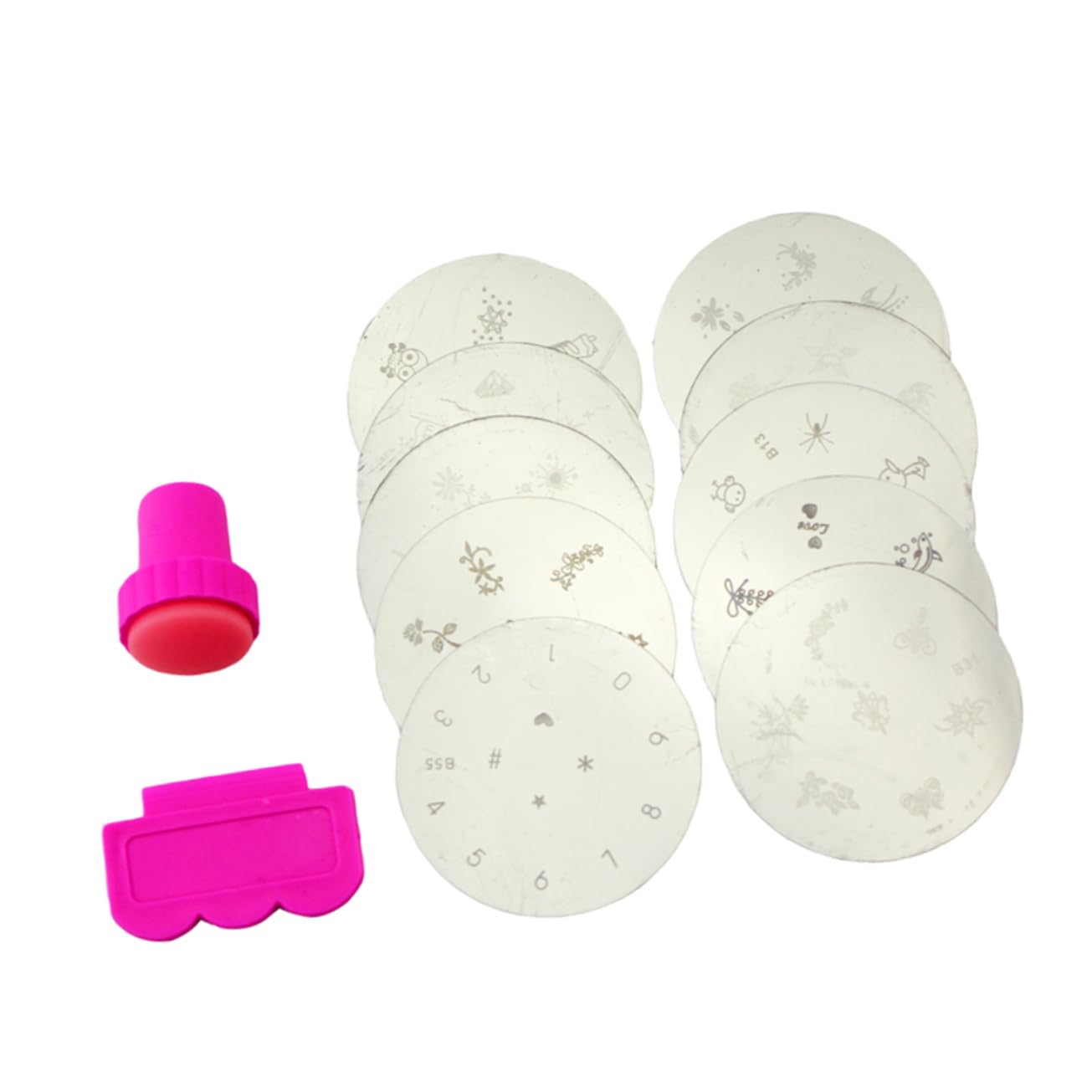 FRCOLOR 30 Pezzi Piastra Per Timbro Per Unghie Piastre Per Stampaggio Per Unghie Nail Art Stamper Nail Art Stamping Manicure Decalcomanie Stampa Applique