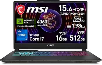 Amazon.co.jp: 【Amazon.co.jp限定】 MSI ゲーミング ノートPC Cyborg