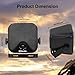 Herdio 4 Inches Heavy Duty Waterproof Boat Marine Box Outdoor Speakers Surface Mounted for Skid Steer ATV UTV RZR RV Golf Cart Tractor Powersports Boat Truck Jeep(4 Black Speakers)