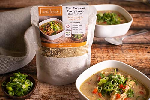 Savory Spice Thai Coconut Curry Soup Spice & Easy Meal Starter Spice Mix | Tom Kha Gai Soup Mix, Easy Tom Kha Gai Soup Base Kit (Net: 1.9 oz)