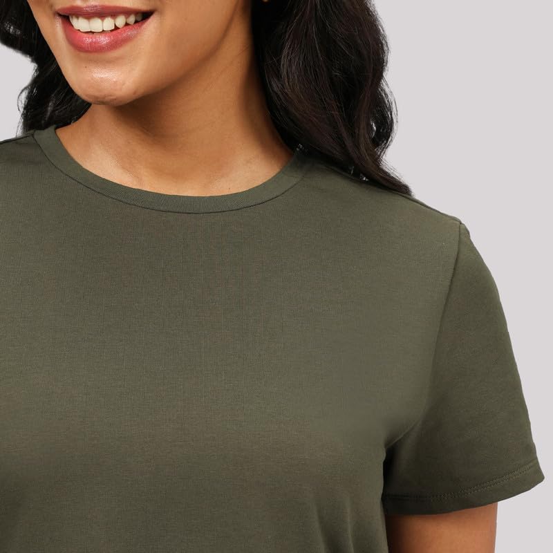 Image of BlissClub Women The Last Tee - Boyfriend tee | Women's t-Shirt | Sleeves | Hip Covering | Cotton Tee