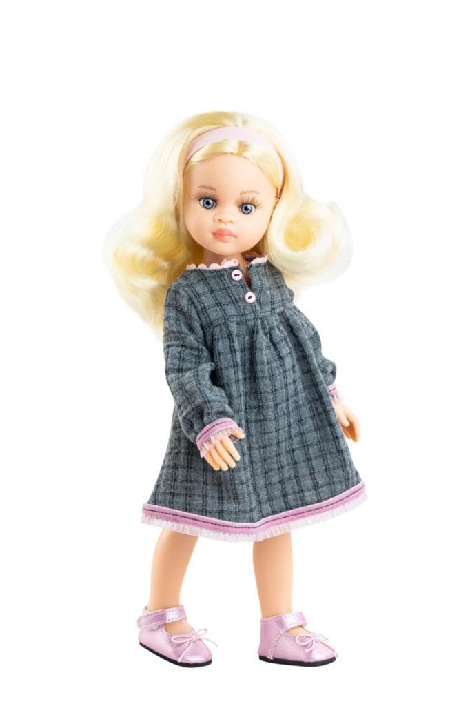 Paola Reina Puppe Amigas Laura goldblond Haarband 32cm Spielzeugpuppe