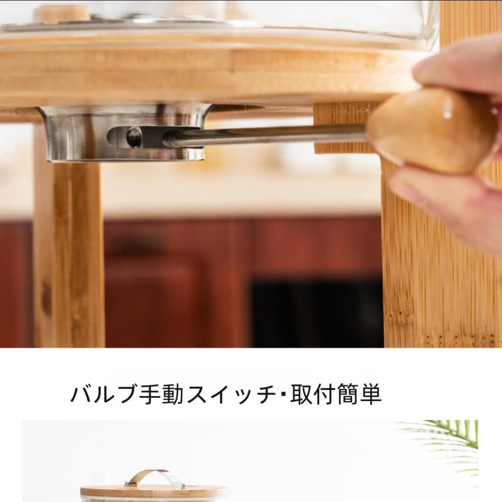 Amazon｜米びつ ライスディスペンサー 米入れ 計量カップ付貯蔵容器
