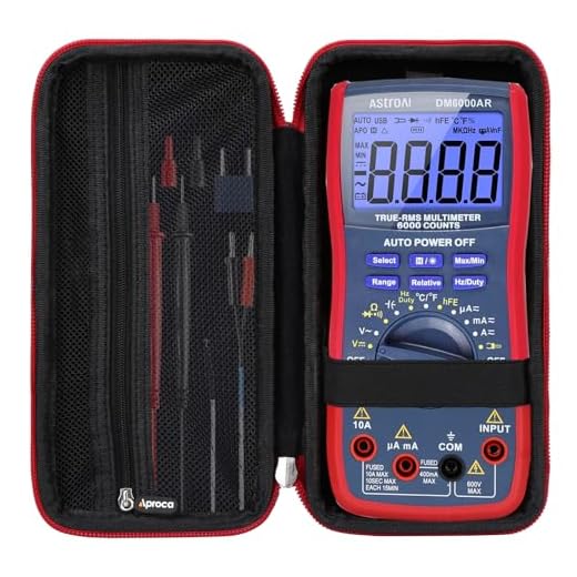 Aproca Hard Storage Travel Case for AstroAI Digital Multimeter TRMS 6000 Counts Volt Meter