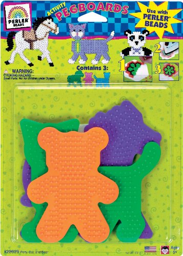 Perler Beads Large Animal Pegboards- 3 Count