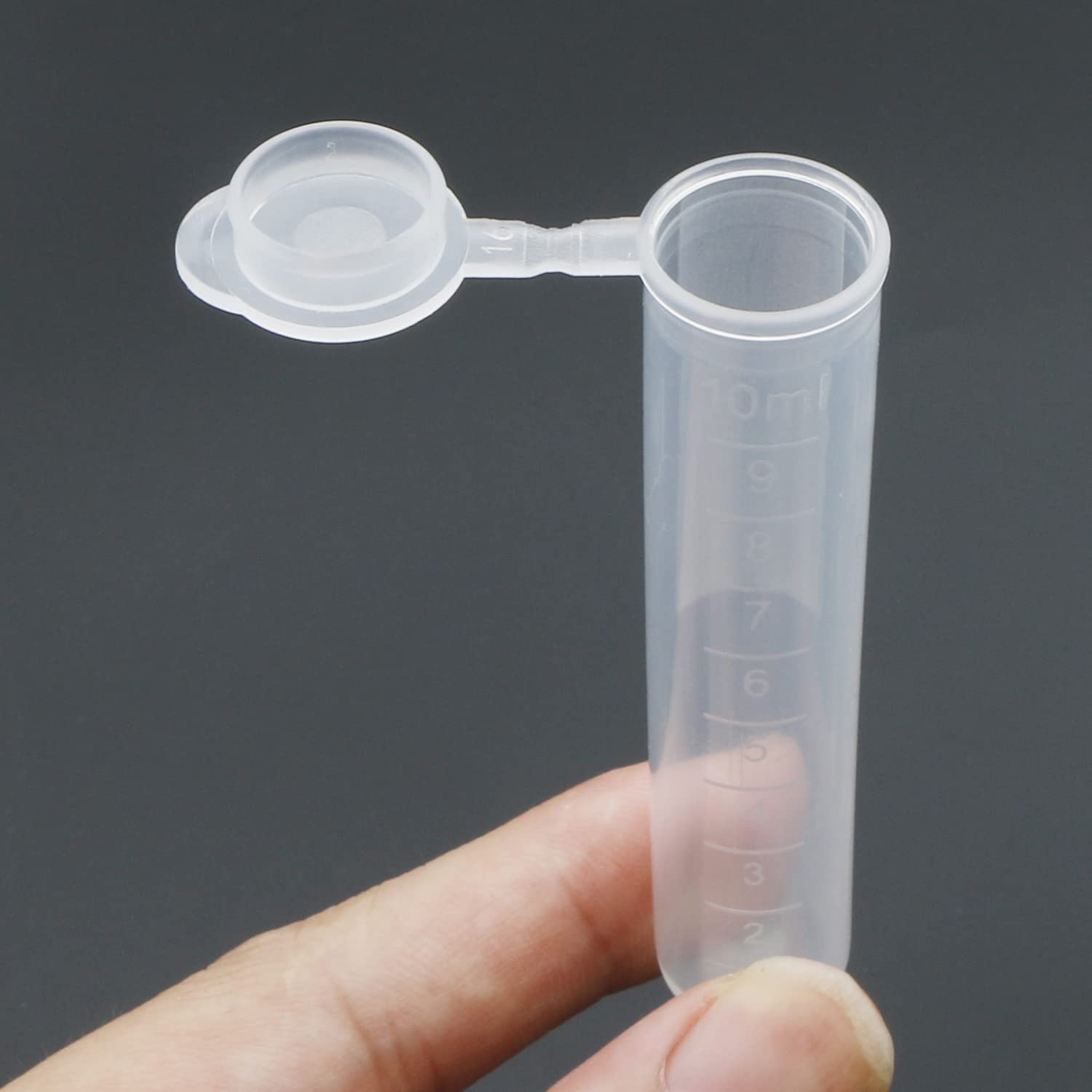 Lot de 50 tubes de centrifugeuse en plastique EP Lab 10 ml avec bouchon à pression