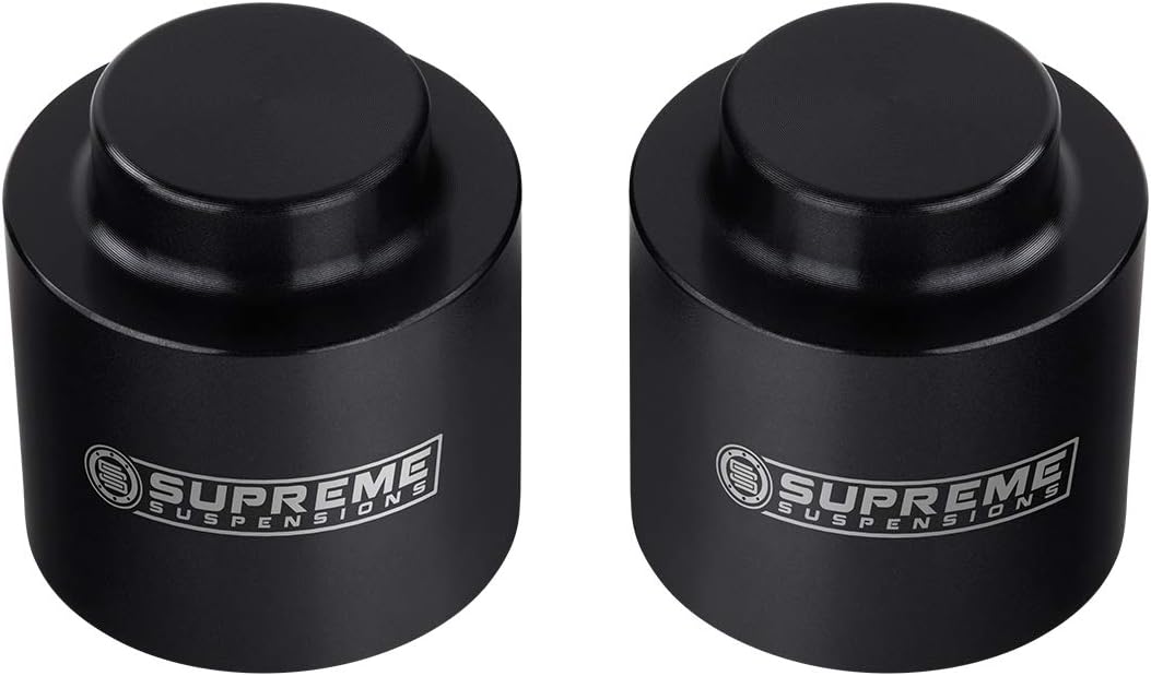 Supreme Suspensions - 3" Rear Leveling Kit for 2009-2020 Dodge Ram 1500 2WD 4WD T6 Billet Aluminum Coil Spring Lift Spacers (Black) - Mystery Box Included with Purchase