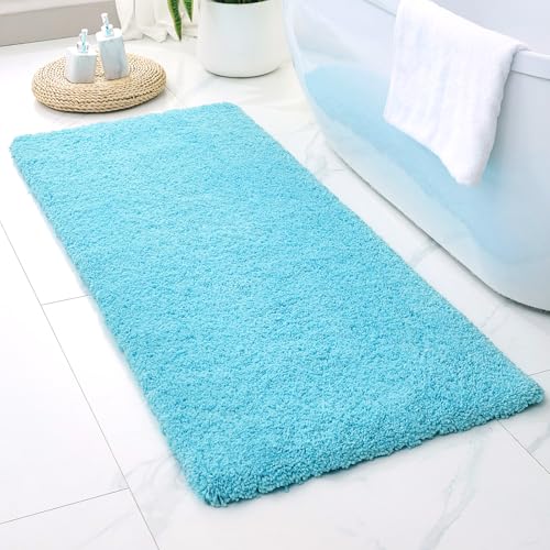 Disolla Teal Bathroom Runner Rug 24x59, Soft Plush Large Bath Mat by Disolla - Used condition - Image 8