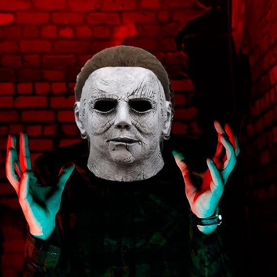 Miniatura 5 de Máscara de Michael Myers, máscara de Halloween para fiesta de disfraces, disfraz de Michael Myers