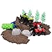 Play Visions Indoor Play Dirt ATV Adventure Create Obstacles, Build Jumps - Includes 2 lbs Dirt, ATVs, Rocks, Trees, and Pebble Roller