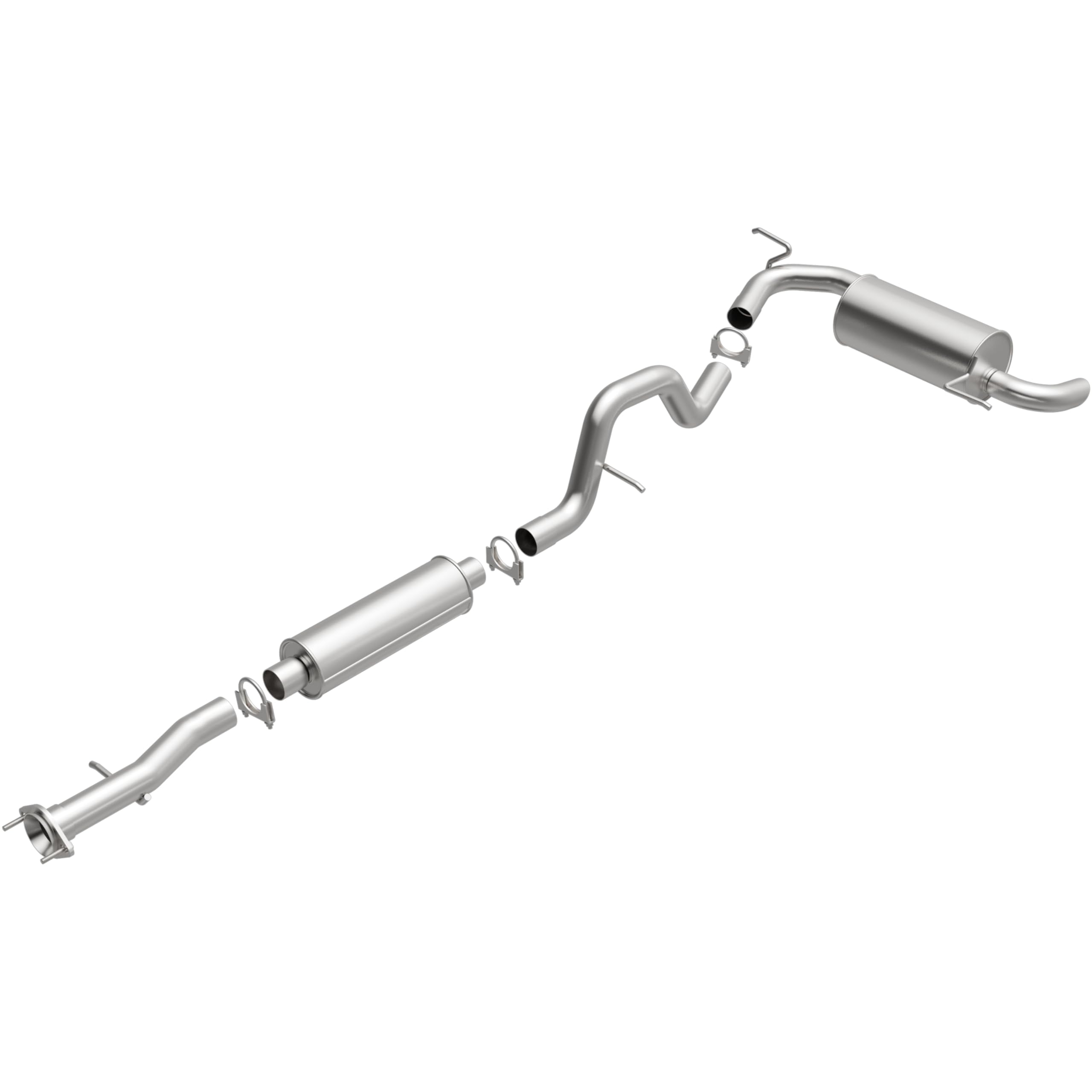 Replacement Exhaust System Kit 106-0351: Compatible with 2006-2007 Hummer H3 3.5L/3.7L