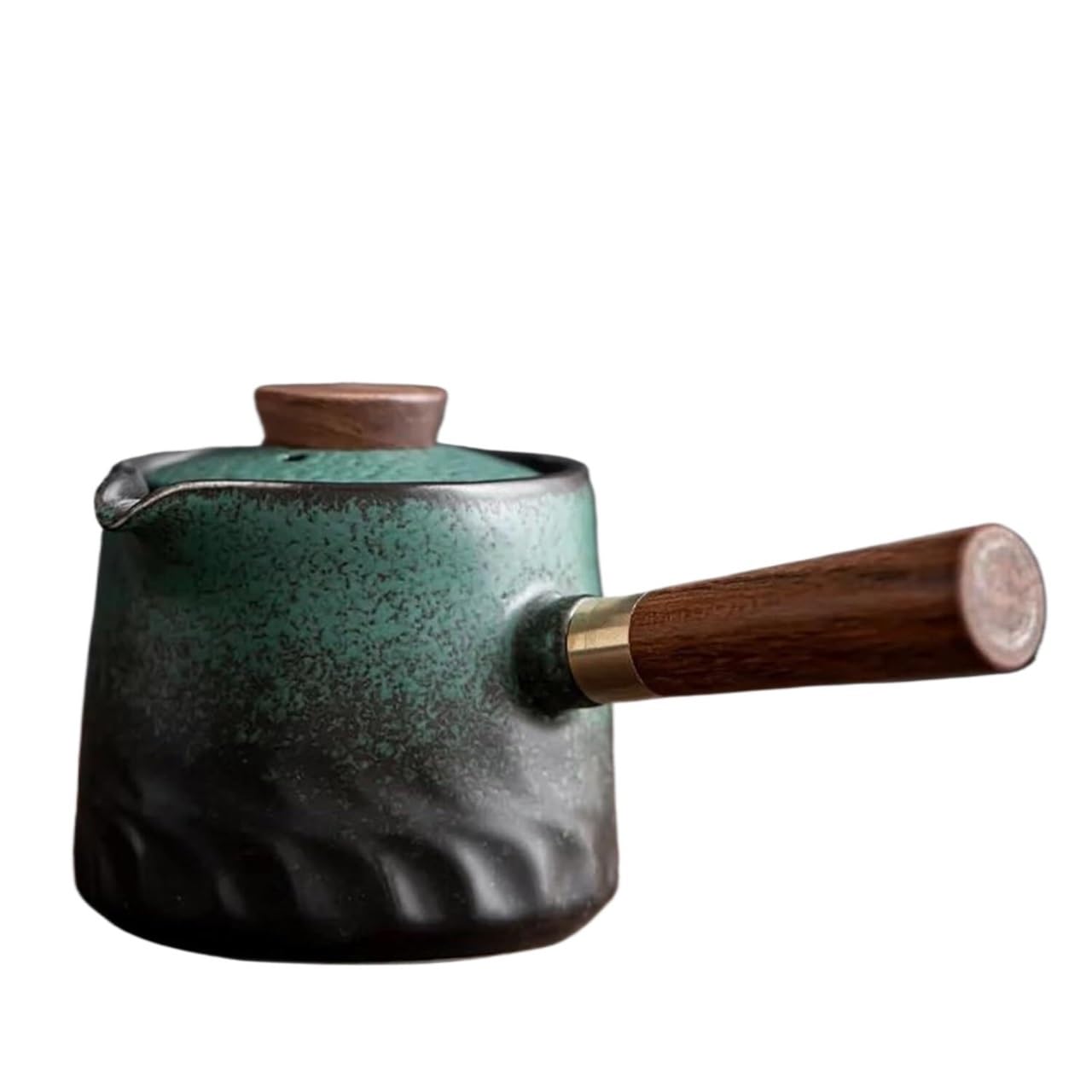 Czajnik, Zestawy do herbaty podróżnej, Zestaw do herbaty popołudniowej z filtrem domowym, Pojedynczy dzbanek, Ceramiczny zestaw do herbaty Kung Fu, Czarna ceramika, Uchwyt boczny, Czajnik z hebanową