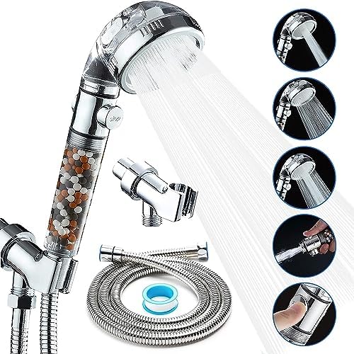 Shower Head Filter Vitamin C High Pressure Handheld Sprayer Showheads