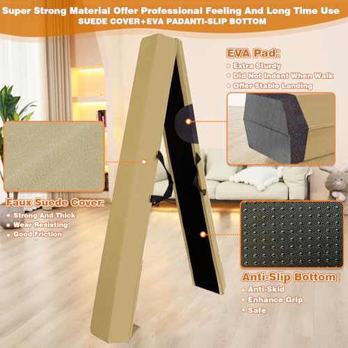Image of Marfula 6 FT / 8 FT / 9 FT Folding Gymnastics Beam Foam Balance Floor Beam