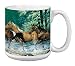 Horses Extra Large Mug, 20-Ounce Jumbo Ceramic Coffee Cup Spring Creek Run Themed Horse Lovers - Gift for horse people (XM29525) Tree-Free Greetings