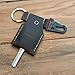Leather Key Sleeve Key Ring Holder Vintage Cover Protective Key Case Covers Key protector handmade Keys Organizer (Coffee)