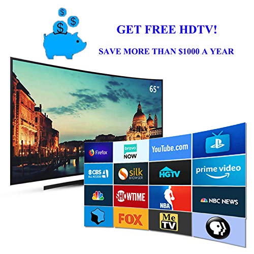 Digital HD TV Antenna with High Gain Amplifier 150 Mile Long Range_0224_02_tz01 (White)