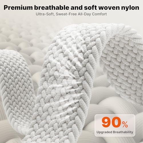 Image of Fullmosa Magnetic Knot Braided Nylon Strap for Apple Watch 42 44 45 46 49mm