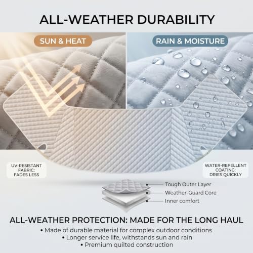 Cubierta de parabrisas de RV en papel de aluminio parasol impermeable para autocaravanas 3