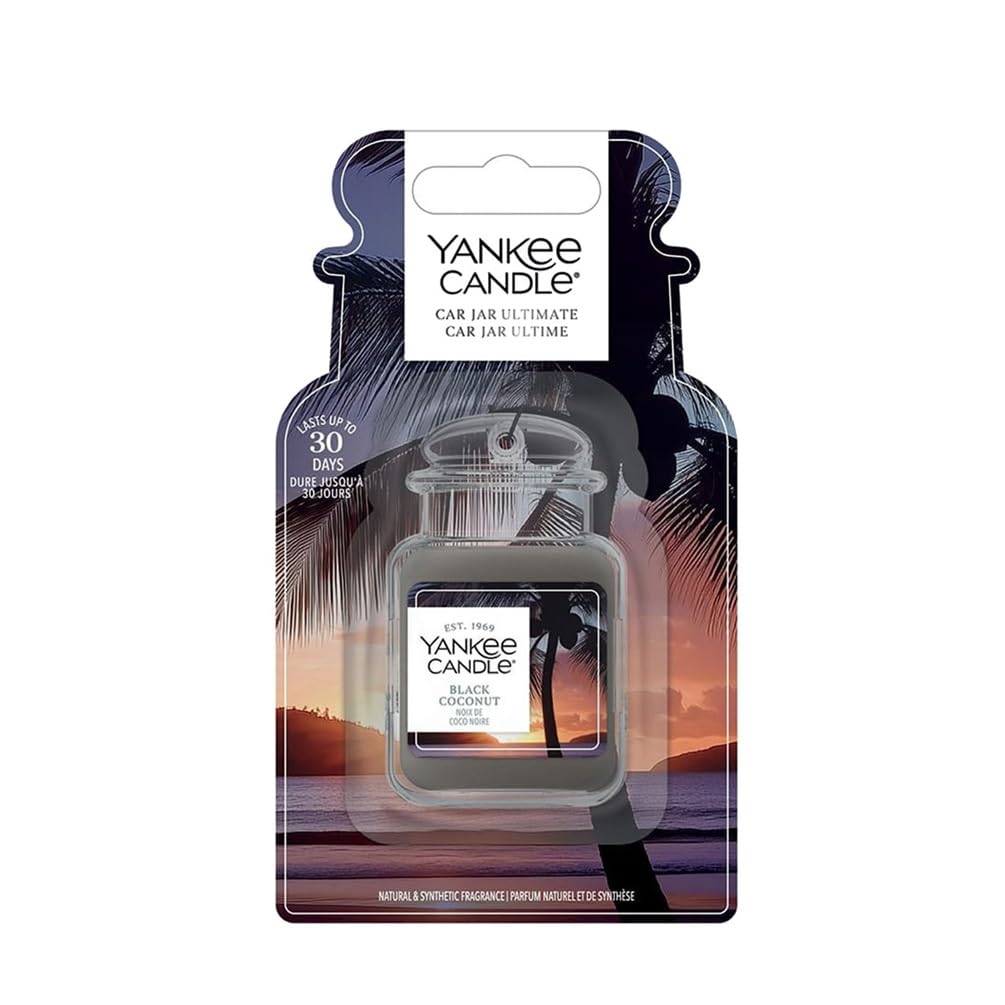 Yankee Candle Black Coconut Car Jar Ultimate Air Freshener