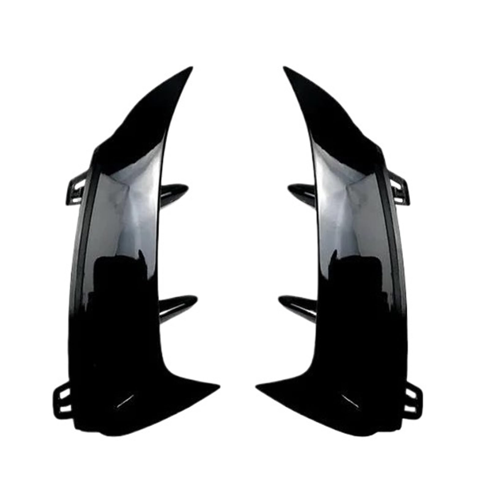 SUTVCM Car Spoiler Rear Splitter For Mercedes For Benz CLA W177 Hatchback A45 A35 A180 A200 A220 AMG 2019+ Rear Bumper Spoiler Side Canard Air Vent(Sedan Black)