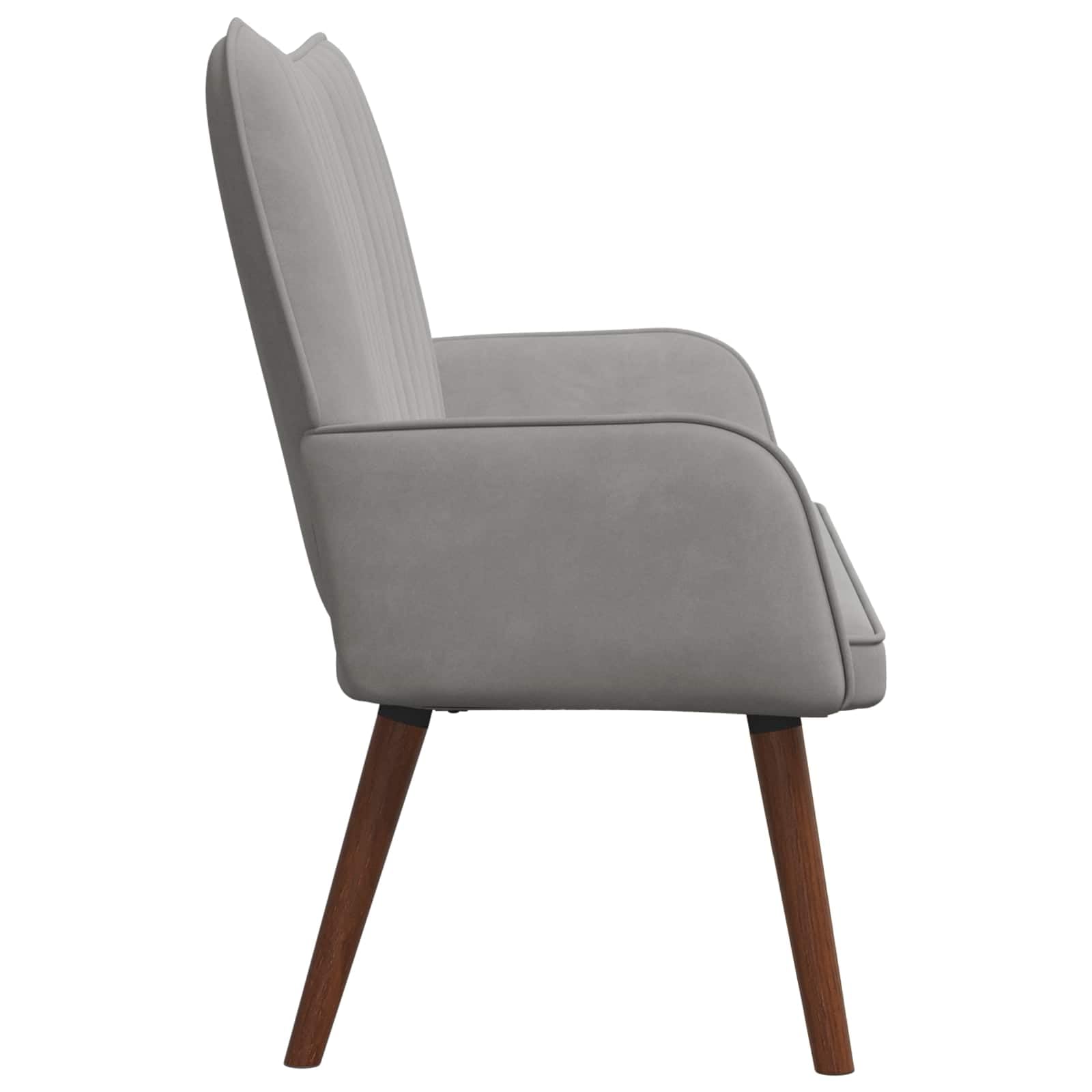 Canapé 2 places gris clair 115 x 61 x 87 cm en velours avec cadre en métal pour salon et bureau Meuble rembourré confortable avec accoudoirs et dossier, idéal pour s'asseoir, lire, se