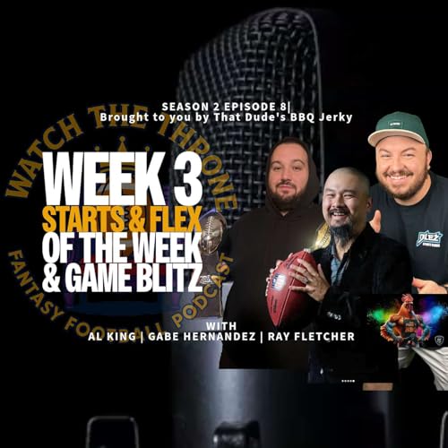 Page de couverture de 2025 Week 3 NFL Fantasy Football - Starts/Flex of the Week & Game Blitz