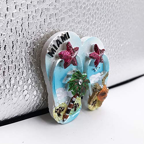 Imán Decorativo Triangular de Resina Miami Slipper miniatura 7