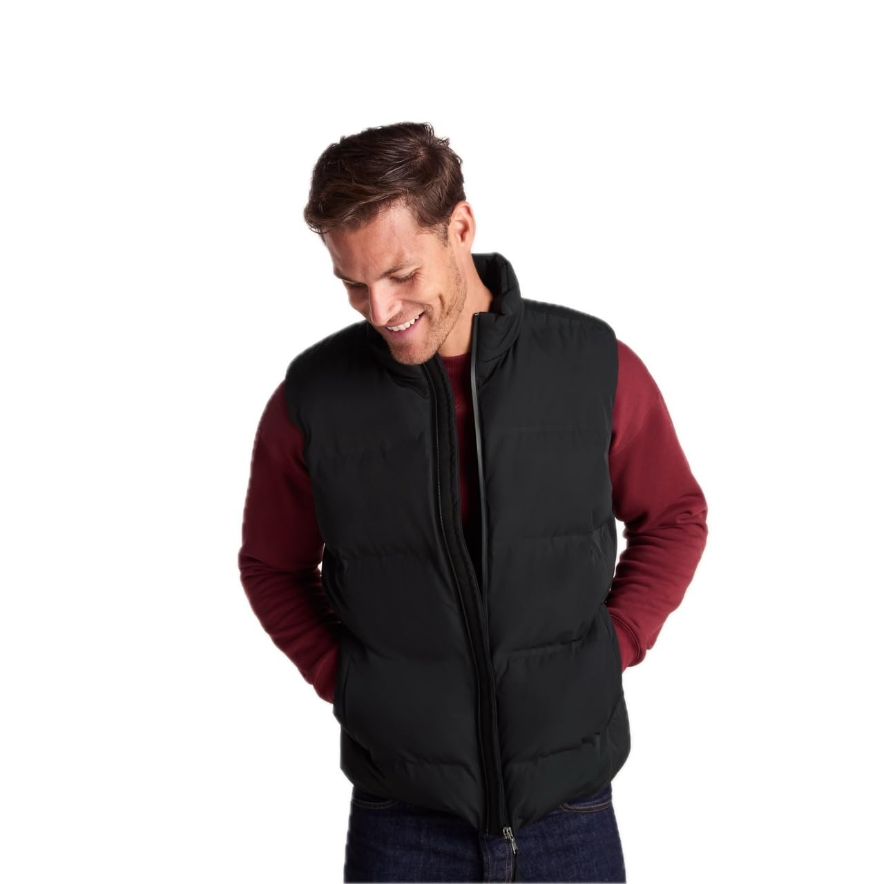 TOG24 Arton Mens Gilet, DWR & Wind Resistant Men's Winter Body Warmer, Heat-Sealed Mens Sleeveless Jacket with Funnel Neck and Zip Pockets