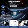 Adaptador 2 en 1 inalámbrico CarPlay y Android Auto, inalámbrico para siempre | Fácil instalación, disipación rápida de calor, compatible con más de 1000 autos con CarPlay/Android Auto cableado integrado, diseño distintivo de diamante 6