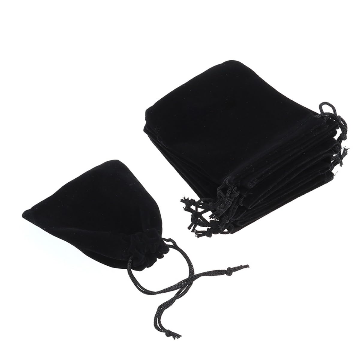 Healeved 90stücke Schwarze Stoffbeutel Mit Kordelzug Für Schmuck Hochzeiten Süßigkeiten Und Vielseitige Aufbewahrungstaschen Für Reisen Und Partys