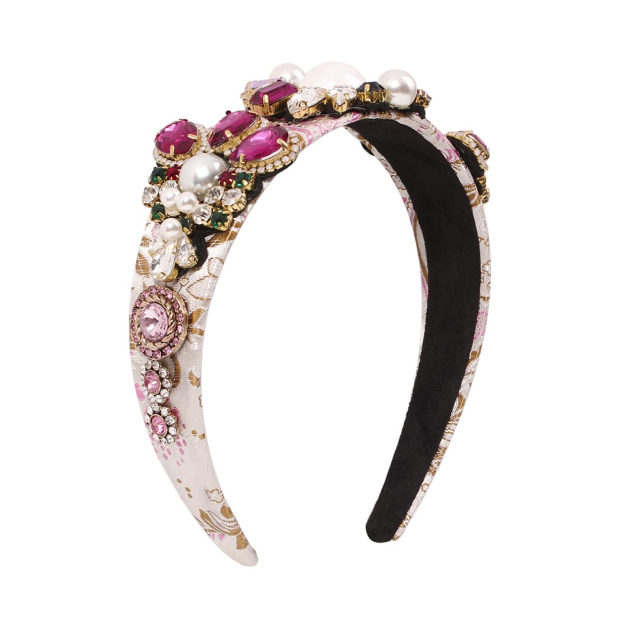 FRCOLOR 2stücke Stylischer Haarreif Für Mit Perlen Und Bunten Luxuriöses Haaraccessoire Für Partys Hochzeiten Und Besondere Anlässe