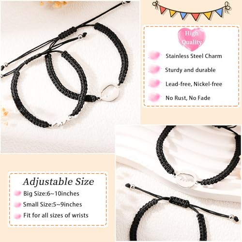 Image of P. BLAKE First Day of Kindergarten Bracelet Back to School Gifts Mommy and Me Matching Bracelets Set for Mother Daughter Son Girls Boys Jewelry Gifts
