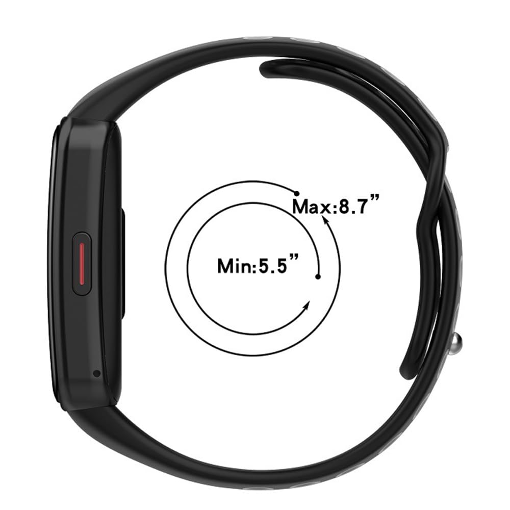 Cinturino Di Ricambio In Silicone Per Huawei Band 6, 6 Pro, 6 NFC, Band 7 E Honor Band 7 – Traspirante, Regolabile E Colorato