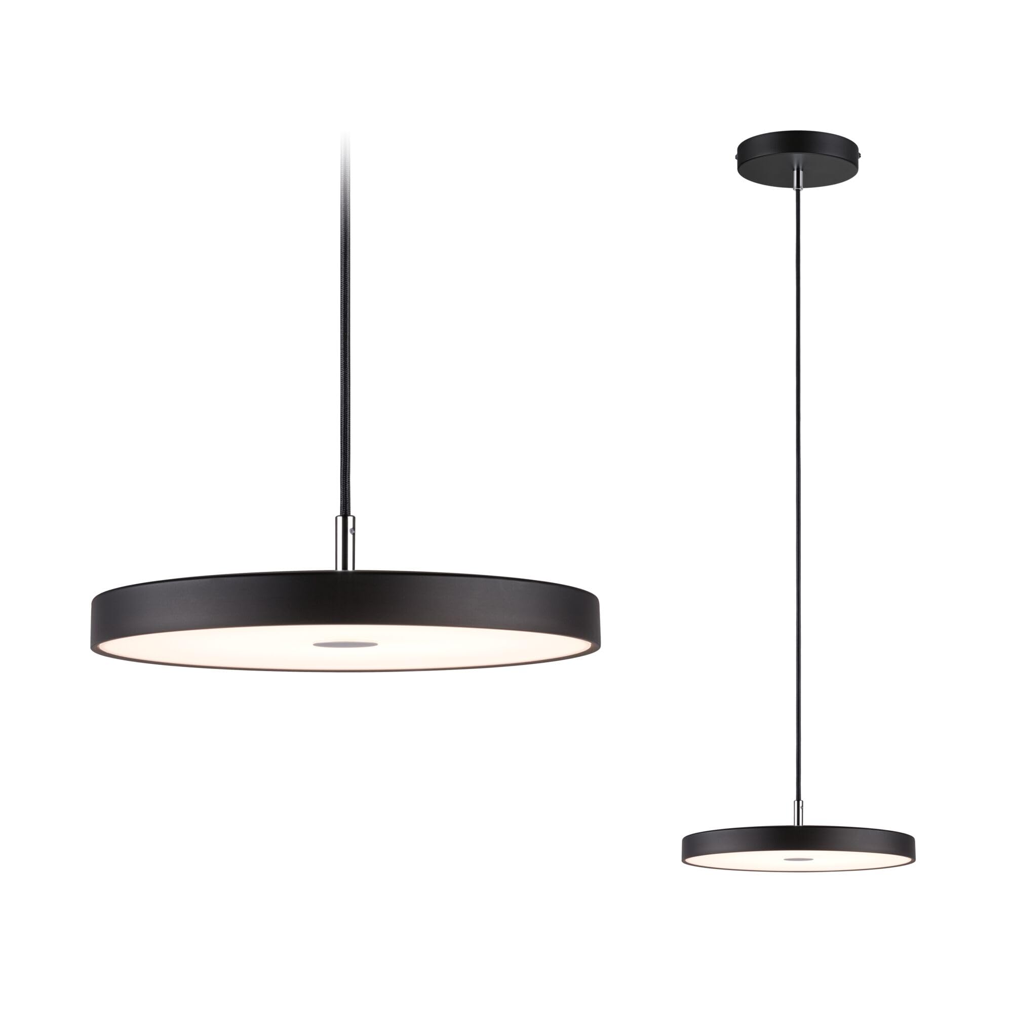 Paulmann 96782 LED lampa wisząca 3-Step-Dim Hildor 2700K 1600lm 230V 22W możliwość ściemniania, czarny matowy