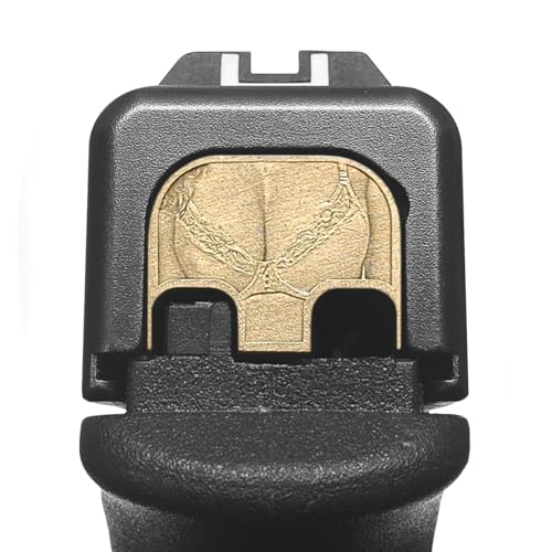 Milspin Brass CNC Milled 3D Engraved Slide Back Plate Compatible with Glock Gen 1-5 (Respectable Melons)