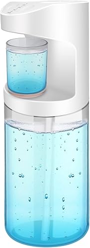 Viicuper Dispensador automático de enjuague bucal sin contacto, dispensador de enjuague bucal montado en la pared de 18.6 fl oz para baño, lavabo y