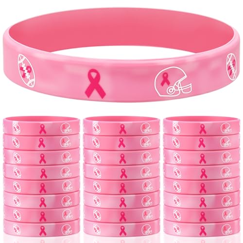 VioraWhite 12 Pcs Breast Cancer Awareness Silicone