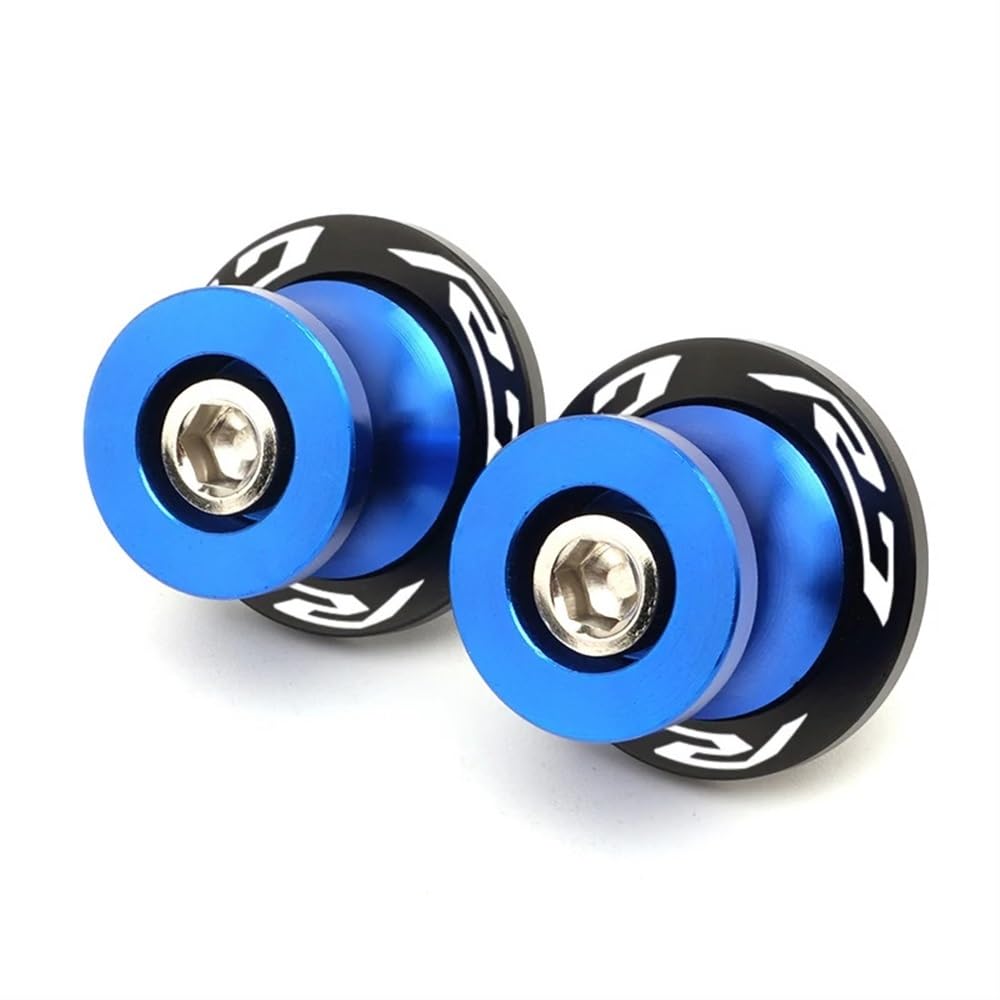 Moto Tamponi paratelaio Per Y&AMAHA Yzf R3 2015-2024 Yzf R7 2021 2022 2024 Moto Forcellone Spools Cavalletto Viti Slider 6MM Bullone(R7 Blue)