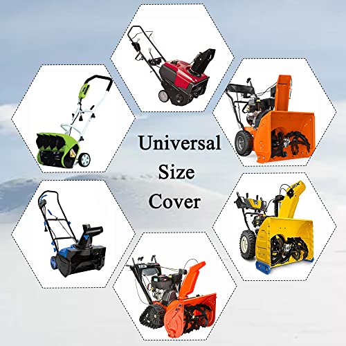 Snow Thrower Cover - Heavy Duty 210D Snow Blower Replace Protection Cover, Outdoor Waterproof Winter Sweeping Accessories, 47" L X 40" H X 32" W #TOP3