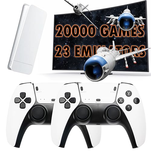 Heramie M15 Retro Game Console, Plug And Play Video Games 4K Hdmi Output For Tv, Classic Game Console, Built In 20000+ Games With 23+ Emulators And 2 Controller Gifts cover