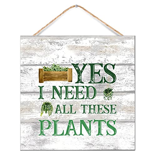 Panneau décoratif mural en bois pour plantes d'intérieur avec inscription humoristique