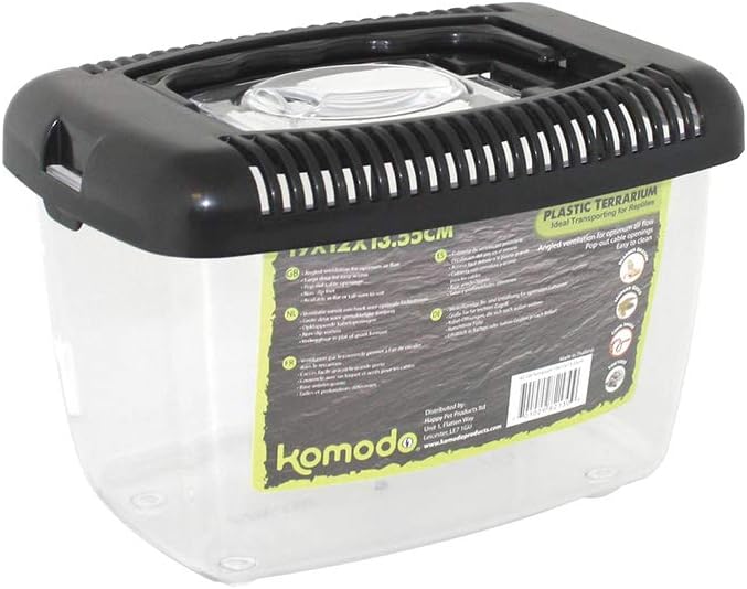 Komodo Plastic Terrarium 19x12x13.55cm