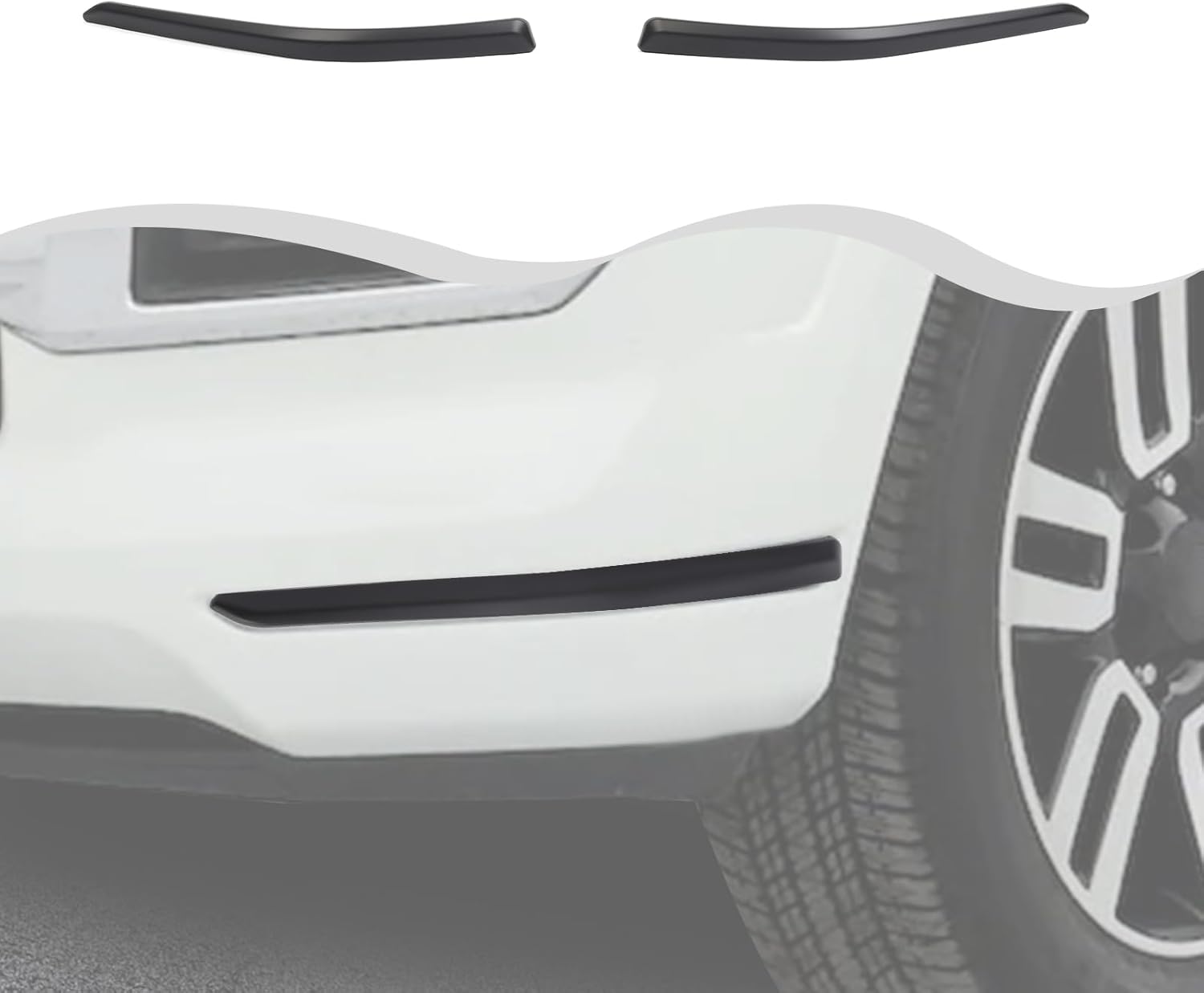 Bumper Trim Compatible with Toyota 4Runner 2014-2023 IExterior Accessories ABS 2ps（Applicable to Limited Edition）(Black)