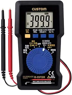 CUSTOM (カスタム) デジタルマルチメータ 背面磁石・バックライトつき M-09FBM