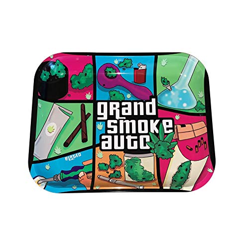 Metal Rolling Tray GrandSmokeAuto by eLATED (Large 13.5