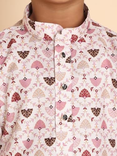 Image of Pro-Ethic Style Developer Boys Heavy Cotton Printed Kurta and Pajama Set for Kid's Ethnic Wear (S-280)