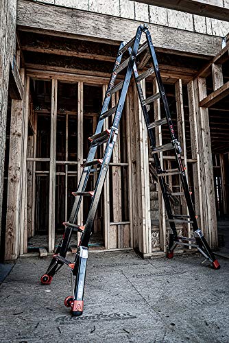 Little Giant Ladders, Dark Horse, M22, 11-19 foot, Multi-Position Ladder, Fiberglass, Type 1A, 300 lbs weight rating, (15145-001)